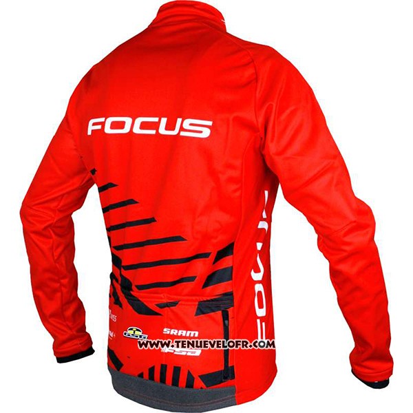 2017 Maillot Ciclismo Focus XC Ml Rouge Manches Longues et Cuissard